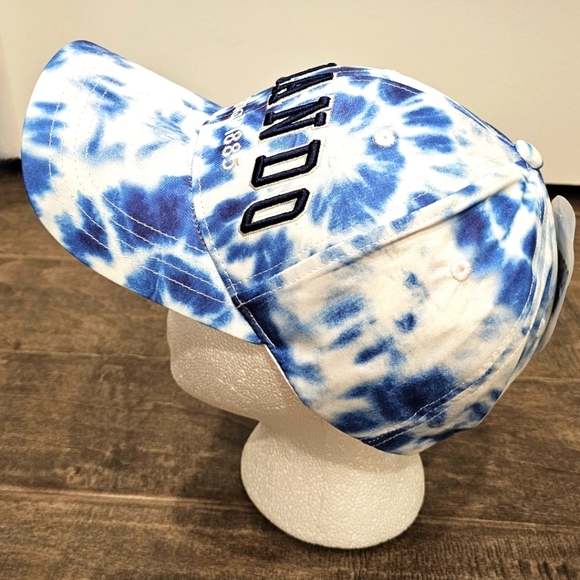 New Robin Ruth Orlando Original 1885 Blue and White Tie-Dye Cap - Unisex - Picture 4 of 9